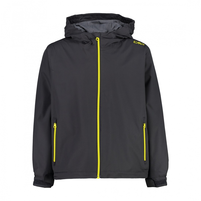 CMP Regenjacke aus Ripstop mit Kapuze (wasserdicht) anthrazitgrau Kinder